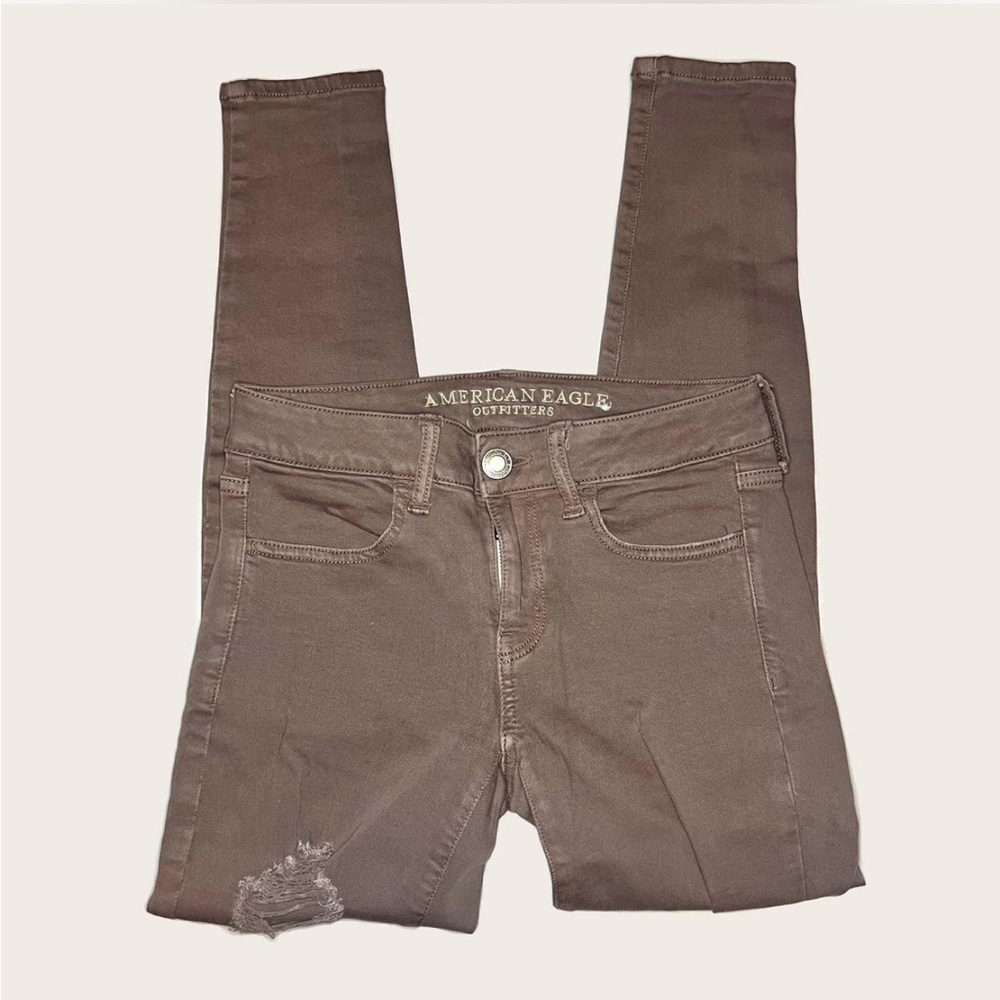 American Eagle Outfitters Brown Skinny Jeans